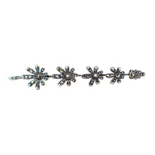Load image into Gallery viewer, Sterling Silver and Marcasite Petals Brooch
