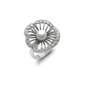 Timeless Classics Art Nouveau Sterling Silver Fouquet Ring