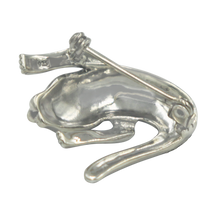 Load image into Gallery viewer, Sterling silver creative piece of brooch of an imaginary lizard.
