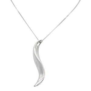 Sterling Silver Pendant With an Abstract Design