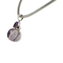 Load image into Gallery viewer, Impressive and Royalistic Purple Statement Pendant with Tiffany and Amethysts Gems
