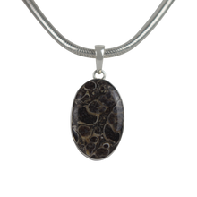 Load image into Gallery viewer, A simple Oval Shaped Turtella Agate Set on Sterling Silver Open Back bazel
