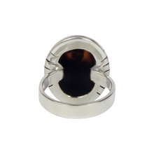 Load image into Gallery viewer, Oval Shaped Very Beautiful Black Spinel Sterling Silver Ring
