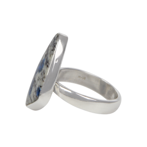 Uncustomary shaped K2 Jasper Sterling Silver Ring