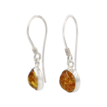 Load image into Gallery viewer, Sterling Silver Earrings in Ember Stone
