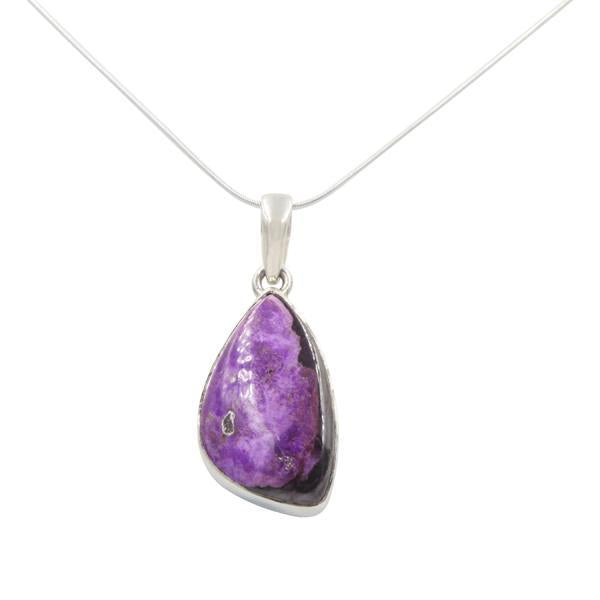 Sugilite Stone Pendant with its natural shape