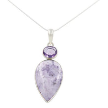 Load image into Gallery viewer, Amethyst and Tiffany Stone Pendant
