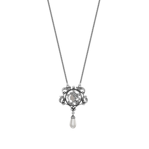 Timeless Classic Art Nouveau Frosted Necklace