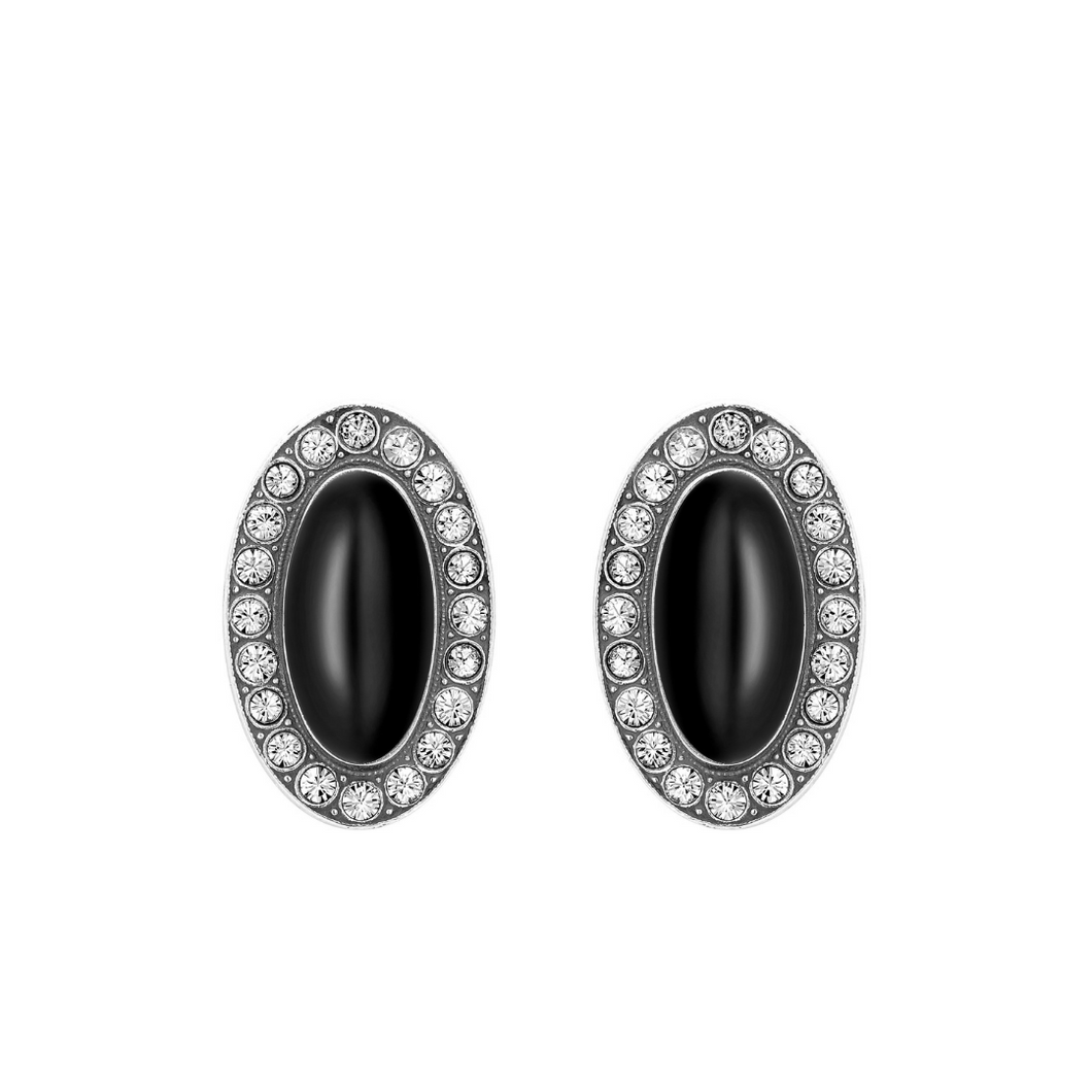 Timeless Classic Black Inlay Earrings