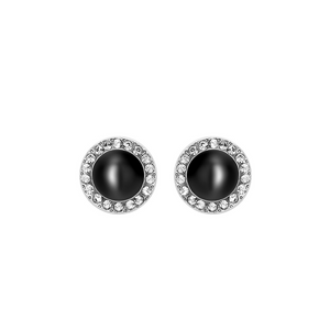 Timeless Classic Black Inlay Earrings