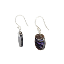 Load image into Gallery viewer, Elegant shell and coral dangle earrings clasped in sterling silver
