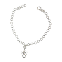 Load image into Gallery viewer, handcrafted Guardian Angel Sterling Silver Bracelet
