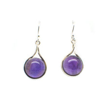 Load image into Gallery viewer, Round Gemstone Dangle Earring
