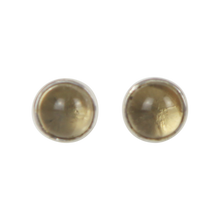 Load image into Gallery viewer, Small Round Stud earrings with simple silver surround
