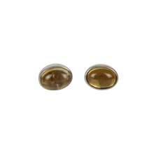 Load image into Gallery viewer, Oval Citrine Mini Stud Earring
