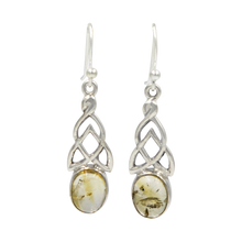 Load image into Gallery viewer, Aesthetic Celtic earrings in Citrine
