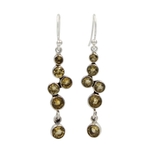 Load image into Gallery viewer, A modern and elegant multi stone Earring.
