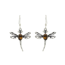 Load image into Gallery viewer, Ember Dragonfly Earrings
