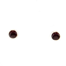 Load image into Gallery viewer, Small Round Stud earrings with simple silver surround
