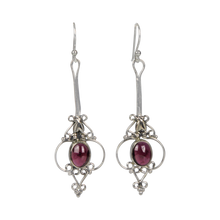Load image into Gallery viewer, Sundari iconic ethnic large cabochon gem-set earrings
