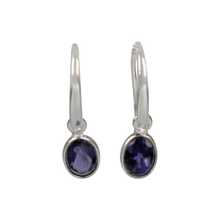 Load image into Gallery viewer, Simple drop earrings with multifaceted lolote
