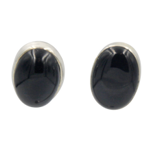 Load image into Gallery viewer, Large Oval very colourful natural Gem-set Sterling Silver Stud Earring
