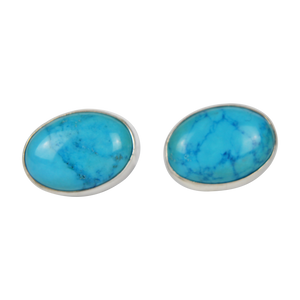 Oval Turquoise Mini Stud Earring