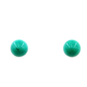 Sundari sterling silver stud earrings with a Crystal bead