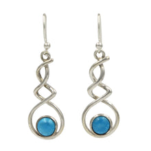 Load image into Gallery viewer, Triple Infinity gem-set earring
