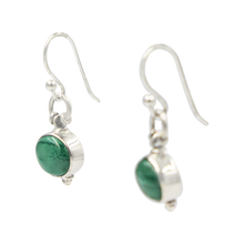 Load image into Gallery viewer, Oval Shaped simple but elegant earring with a cabochon stone
