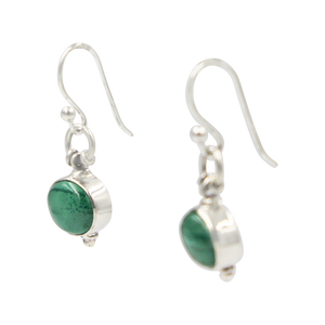 Oval Shaped simple but elegant earring with a cabochon stone
