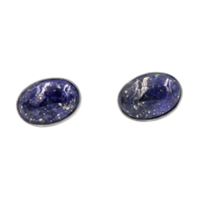 Load image into Gallery viewer, Large Lapis Lazuli Oval Gem-set Stud Earring

