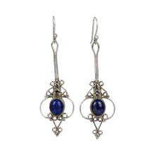 Load image into Gallery viewer, Sundari iconic ethnic large cabochon gem-set earrings
