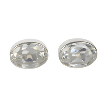 Load image into Gallery viewer, Oval Cubic Zirconia Mini Stud Earring
