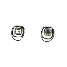 Load image into Gallery viewer, Square Swirl Stud Earring
