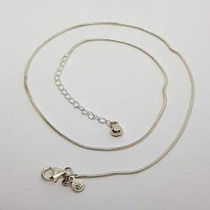 SILVER SNAKE CHAIN 22"- 1.16MM