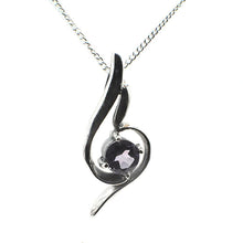 Load image into Gallery viewer, Pendant Blue Amethyst faceted stone

