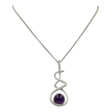 Load image into Gallery viewer, Triple Infinity Pendant with Amethyst
