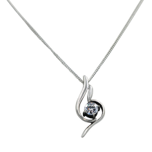 Load image into Gallery viewer, Pendant Blue Topaz faceted stone
