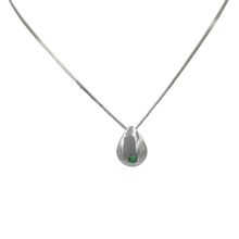 Load image into Gallery viewer, Teardrop Pendant with  a Green Emerald 

