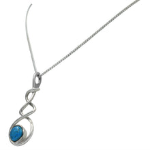Load image into Gallery viewer, Triple Infinity Pendant with Turquoise
