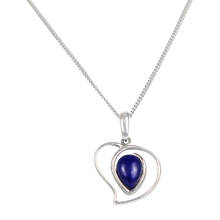 Load image into Gallery viewer, LapisLazuli Heart pendant
