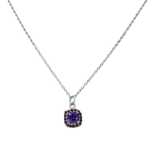 Load image into Gallery viewer, Pendant with a Amethyst Zirconia faceted stone
