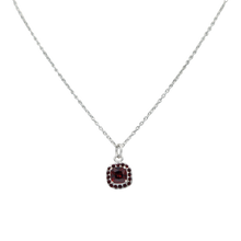 Load image into Gallery viewer, Pendantwith a Garnet Zirconia faceted stone
